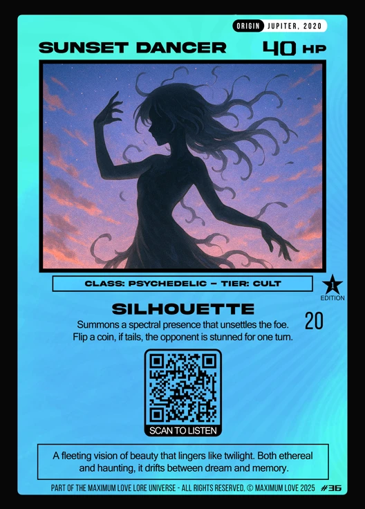 Sunset Dancer trading card